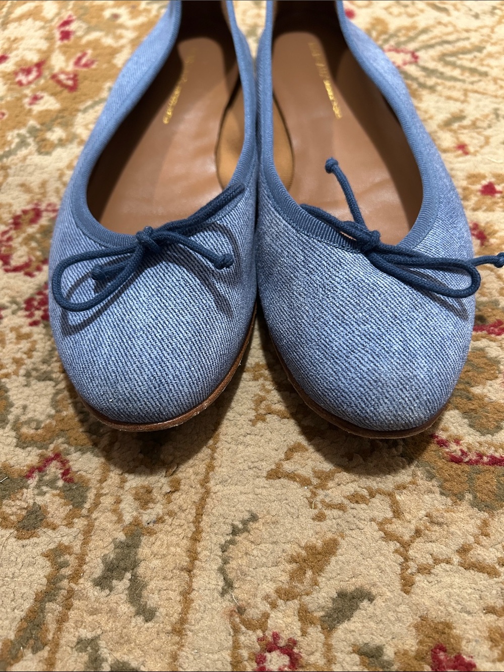 Margaux The Demi Ballet Flat - Denim Blue suede. Size 39. US 8.5 Medium - Picture 9 of 9